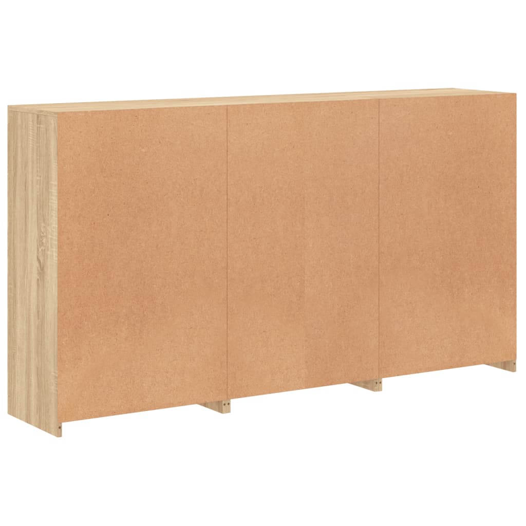 Skänk Sonoma Ek LED-belysning 181,5x37x100 cm