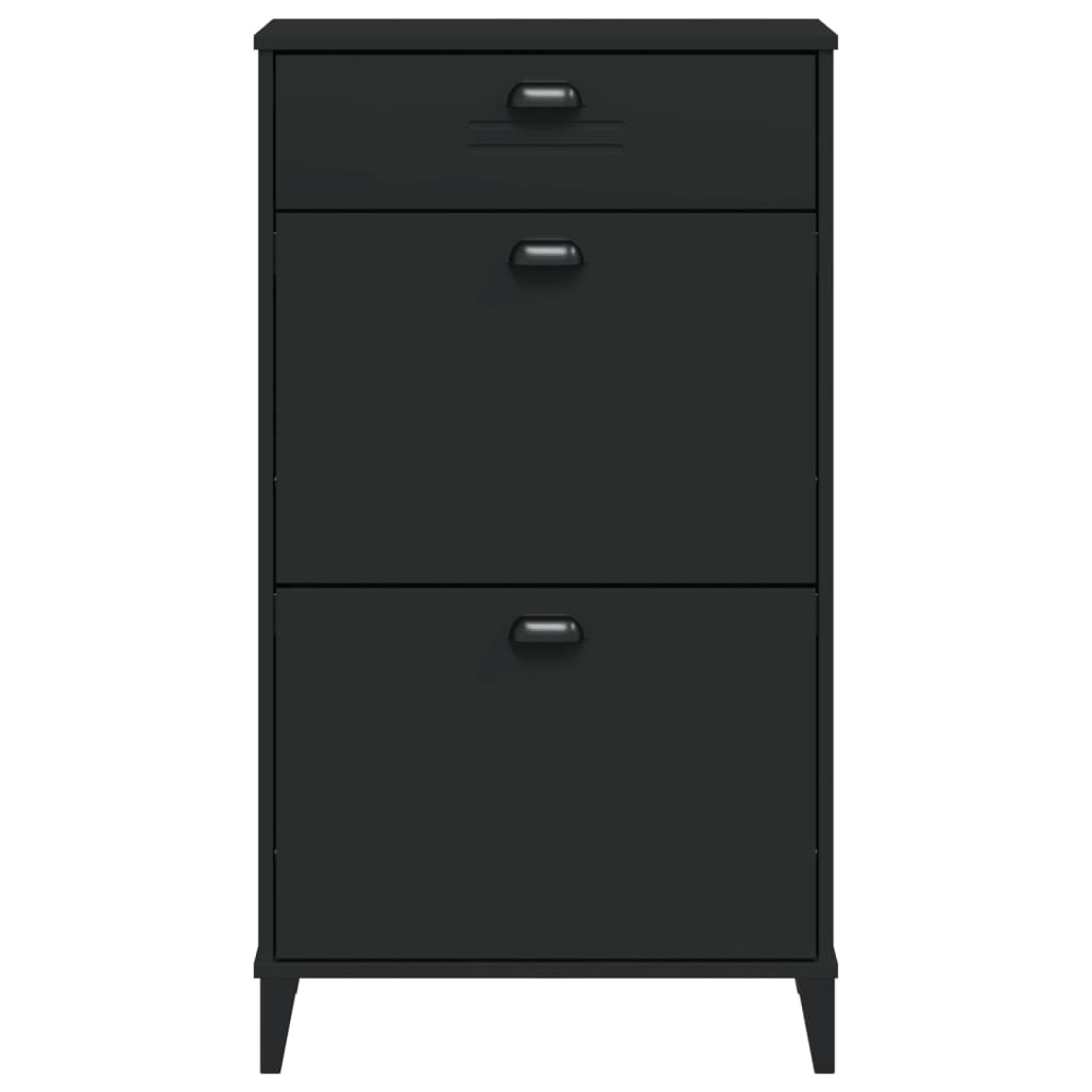 Skoställ Svart Skoskåp VIKEN