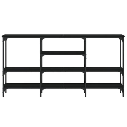 Avlastningsbord Konsollbord Svart 160x29x80 cm
