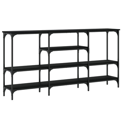 Avlastningsbord Konsollbord Svart 160x29x80 cm