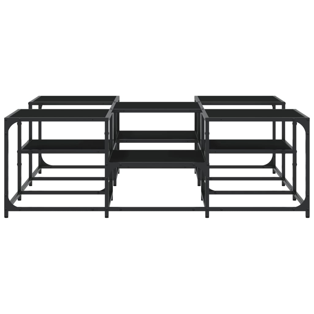 Soffbord Svart 121x121x40 cm