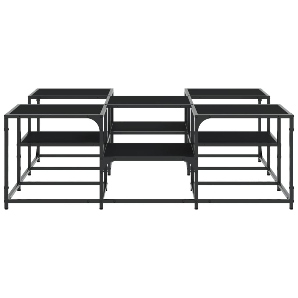 Soffbord Svart 121x121x40 cm