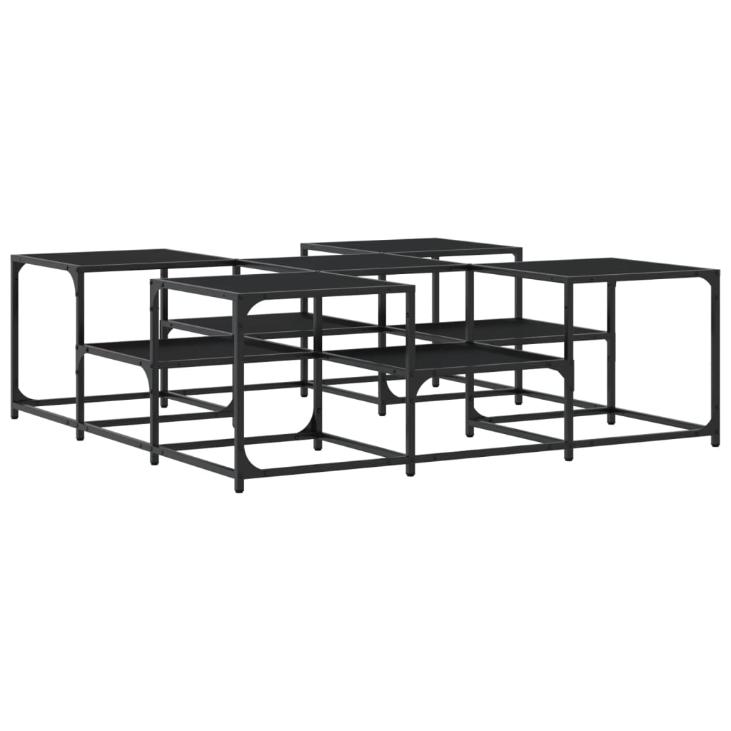 Soffbord Svart 121x121x40 cm