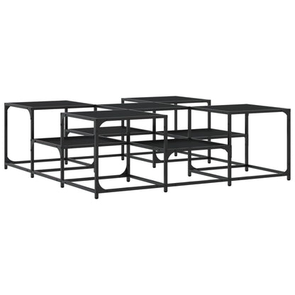 Soffbord Svart 121x121x40 cm