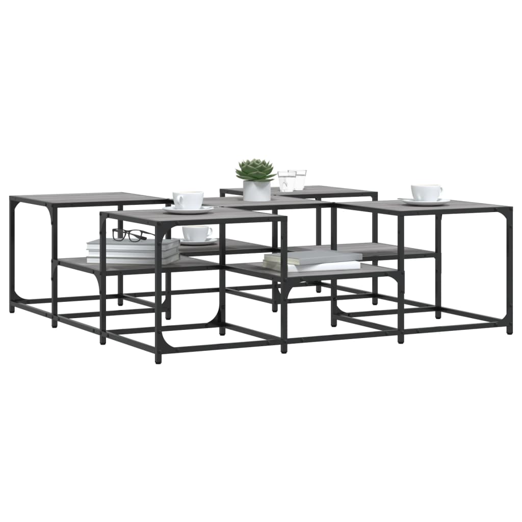 Soffbord Sonoma Grå 121x121x40 cm