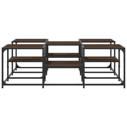 Soffbord Rökfärgad Ek Brun Ek 121x121x40 cm