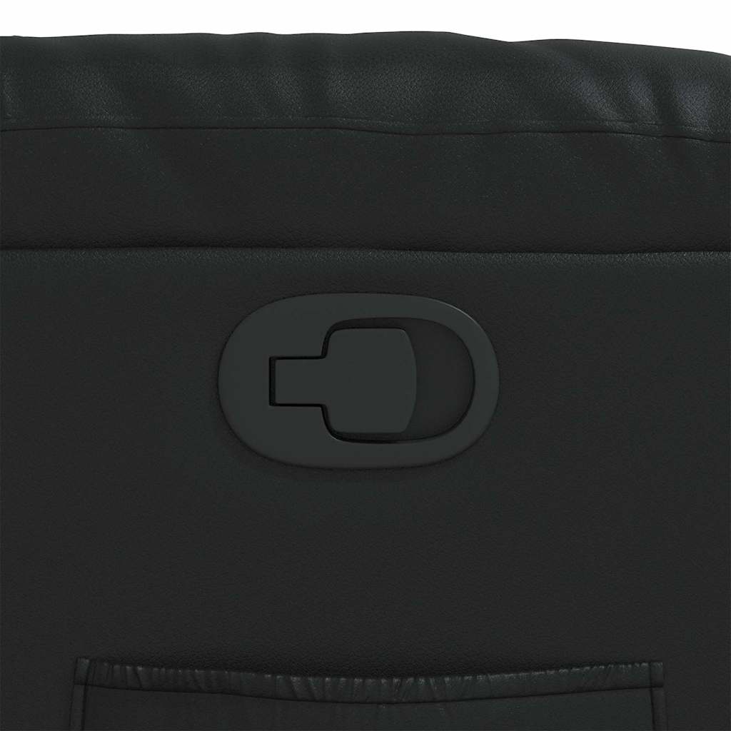 Fåtölj Svart Reclinerfåtölj konstläder