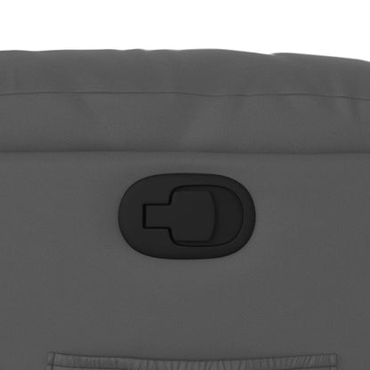 Fåtölj Grå Reclinerfåtölj konstläder