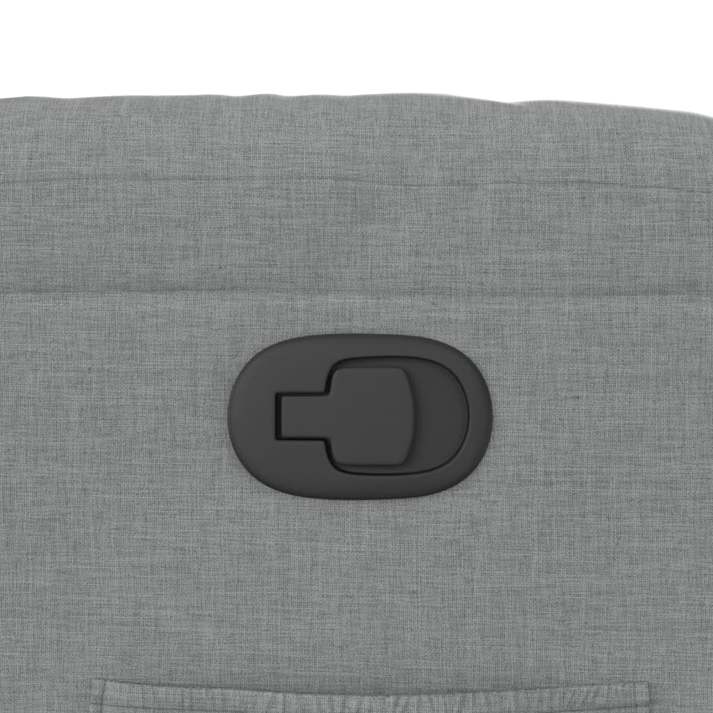 Fåtölj Ljusgrå Reclinerfåtölj tyg