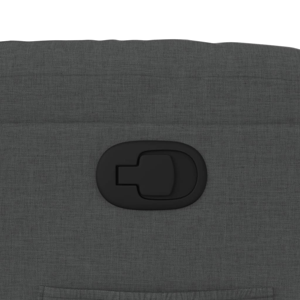 Fåtölj Mörkgrå Reclinerfåtölj tyg