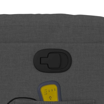 Elektrisk Massagefåtölj Mörkgrå tyg
