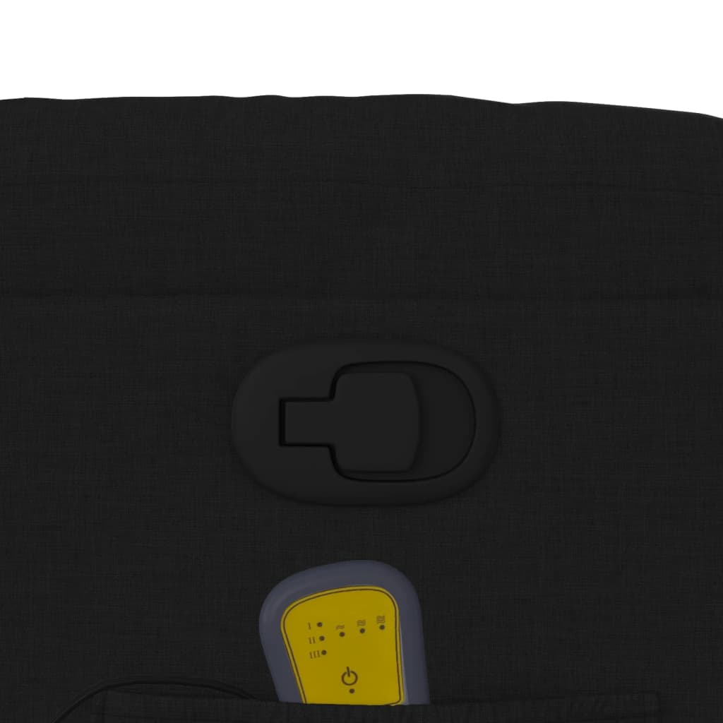 Elektrisk Massagefåtölj Svart tyg