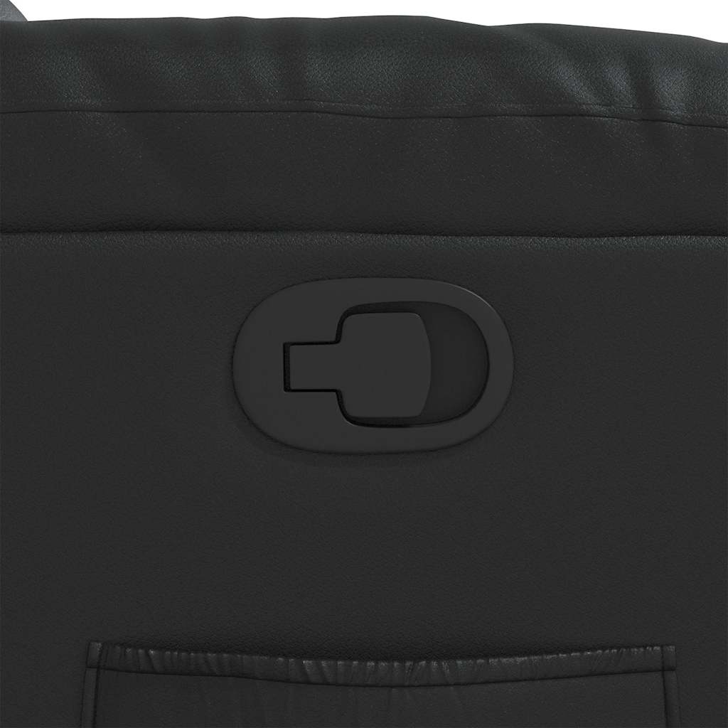 Fåtölj Svart Reclinerfåtölj konstläder