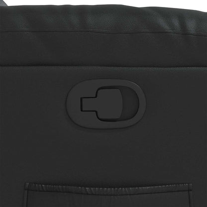 Fåtölj Svart Reclinerfåtölj konstläder