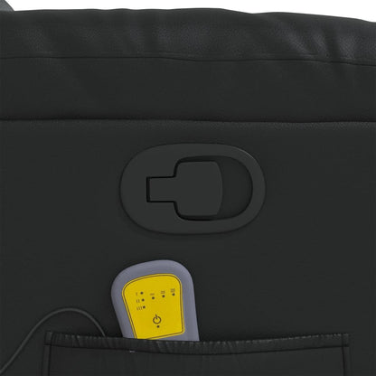 Elektrisk Massagefåtölj Svart konstläder