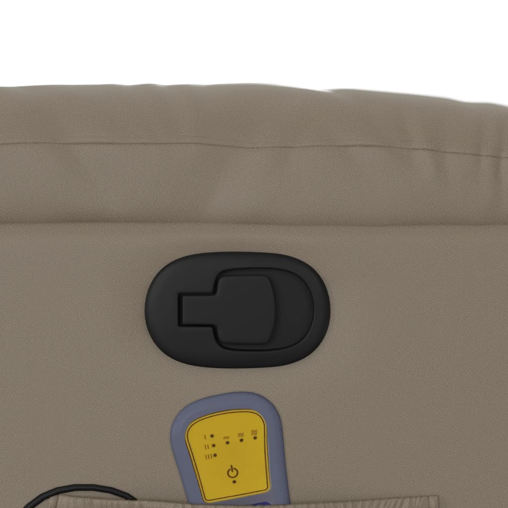 Elektrisk Massagefåtölj Cappuccino konstläder