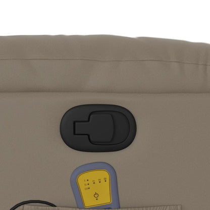 Elektrisk Massagefåtölj Cappuccino konstläder