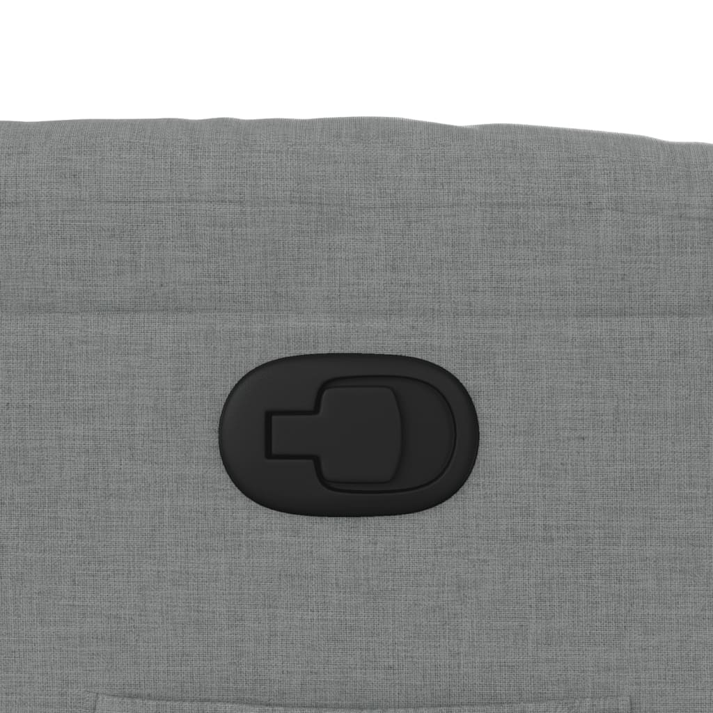 Fåtölj Ljusgrå Reclinerfåtölj tyg