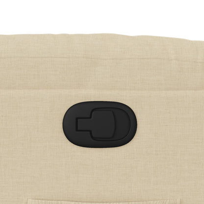 Fåtölj Gräddvit Reclinerfåtölj tyg