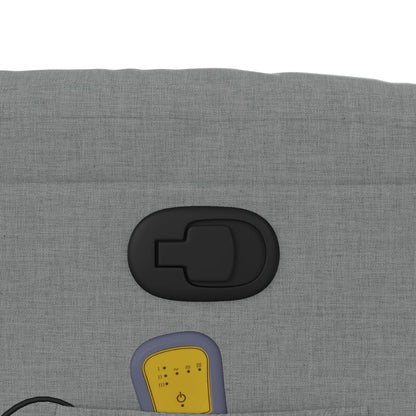 Elektrisk Massagefåtölj Ljusgrå tyg