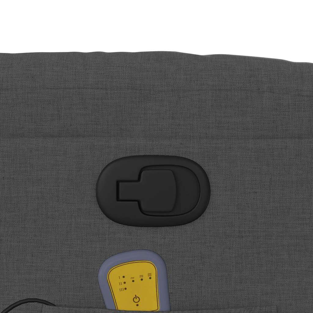 Elektrisk Massagefåtölj Mörkgrå tyg
