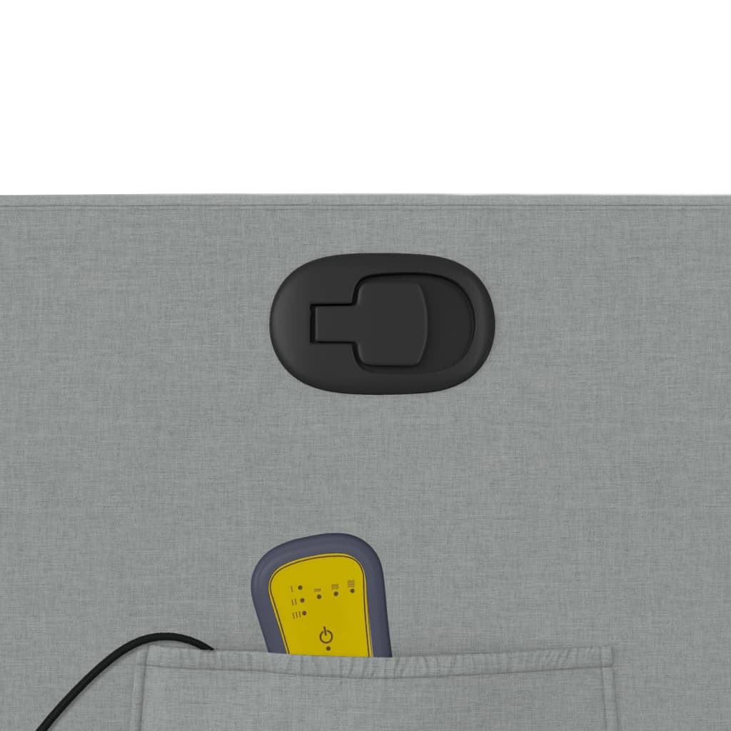 Elektrisk Massagefåtölj Ljusgrå tyg