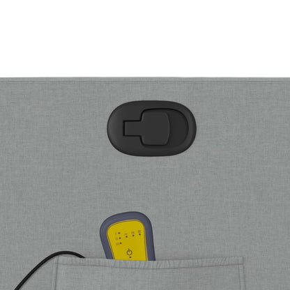 Elektrisk Massagefåtölj Ljusgrå tyg