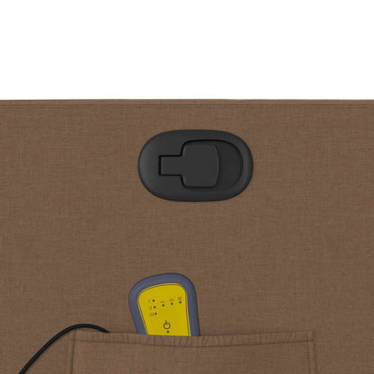 Elektrisk Massagefåtölj Brun tyg