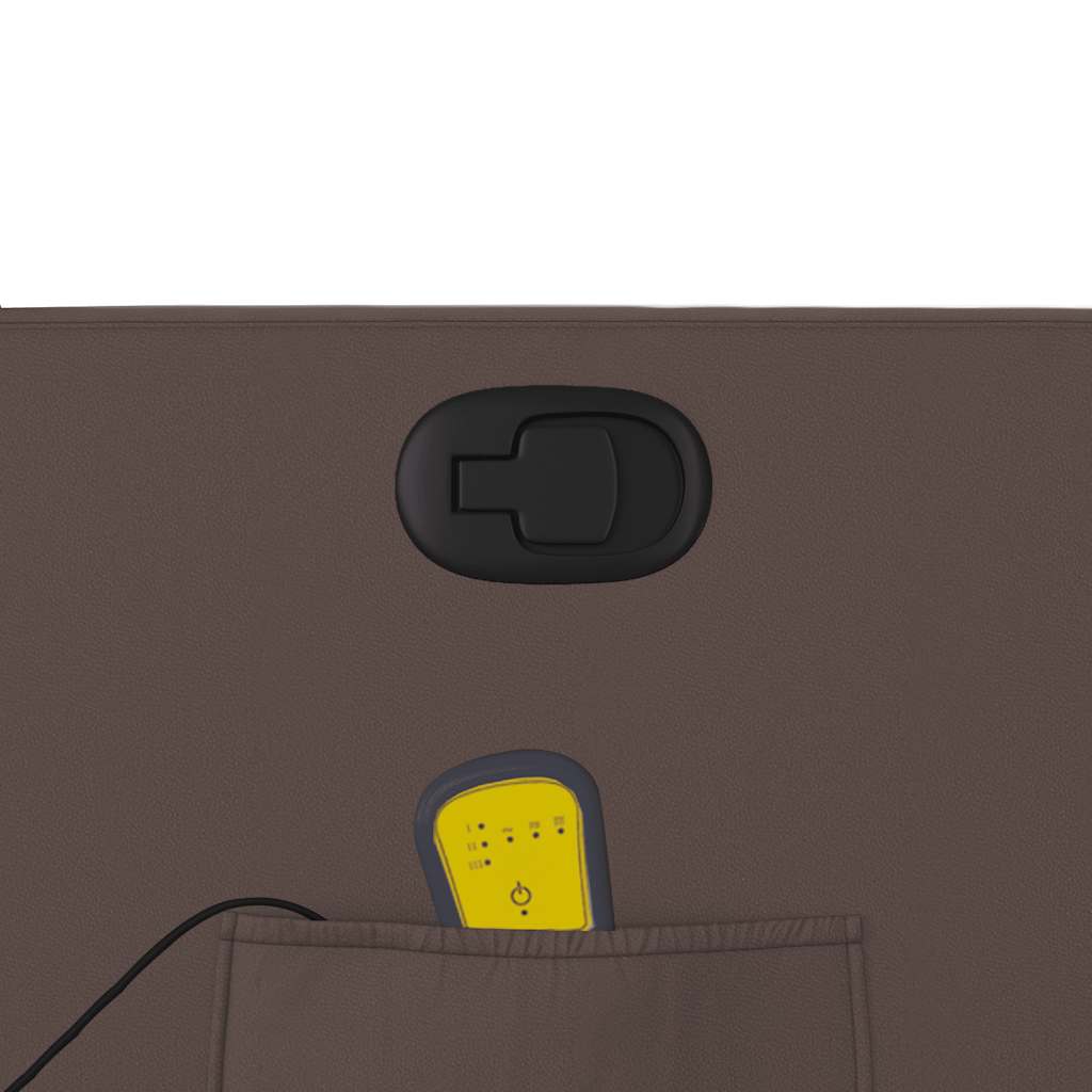 Elektrisk Massagefåtölj Brun konstläder