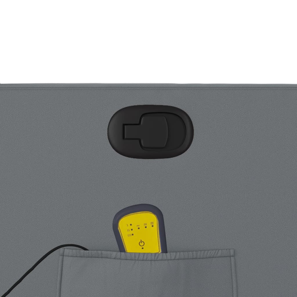 Elektrisk Massagefåtölj Grå konstläder