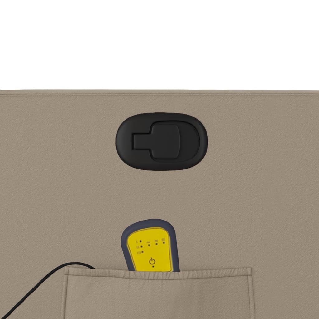 Elektrisk Massagefåtölj Cappuccino konstläder