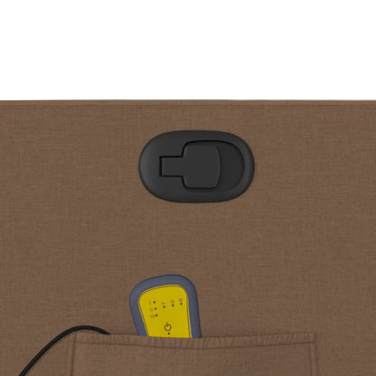 Elektrisk Massagefåtölj Brun tyg