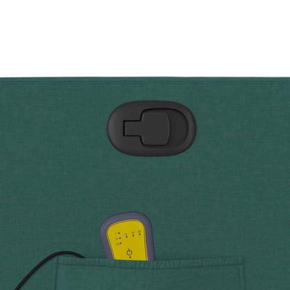 Elektrisk Massagefåtölj Grön Mörkgrön tyg