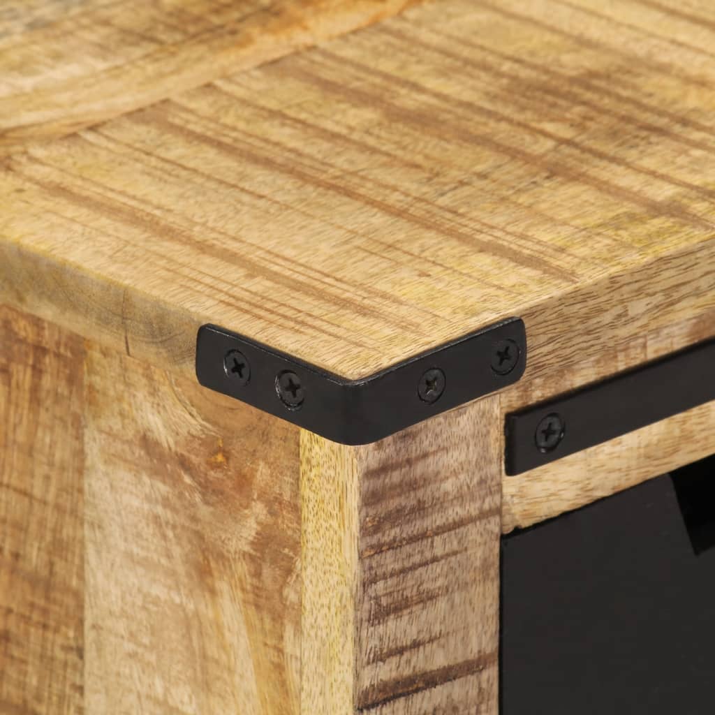 Skänk Trä med 2 lådor 55x35x60 cm massivt mangoträ