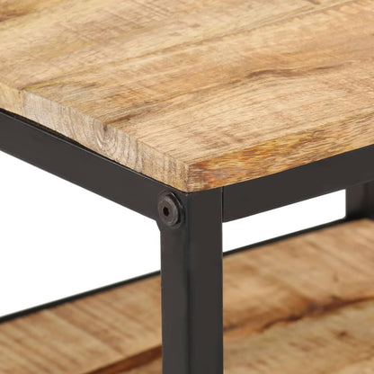 Soffbord Trä 55x55x45 cm massivt grovt mangoträ