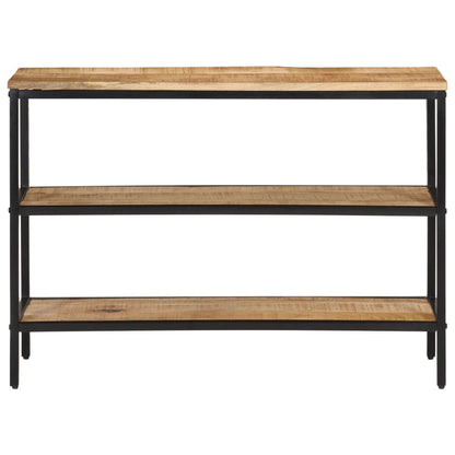 Avlastningsbord 100x35x70 cm massivt grovt mangoträ