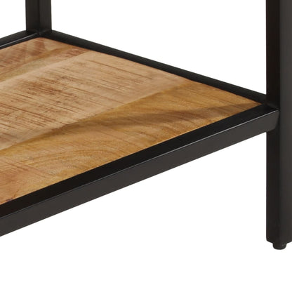 Avlastningsbord 100x35x70 cm massivt grovt mangoträ