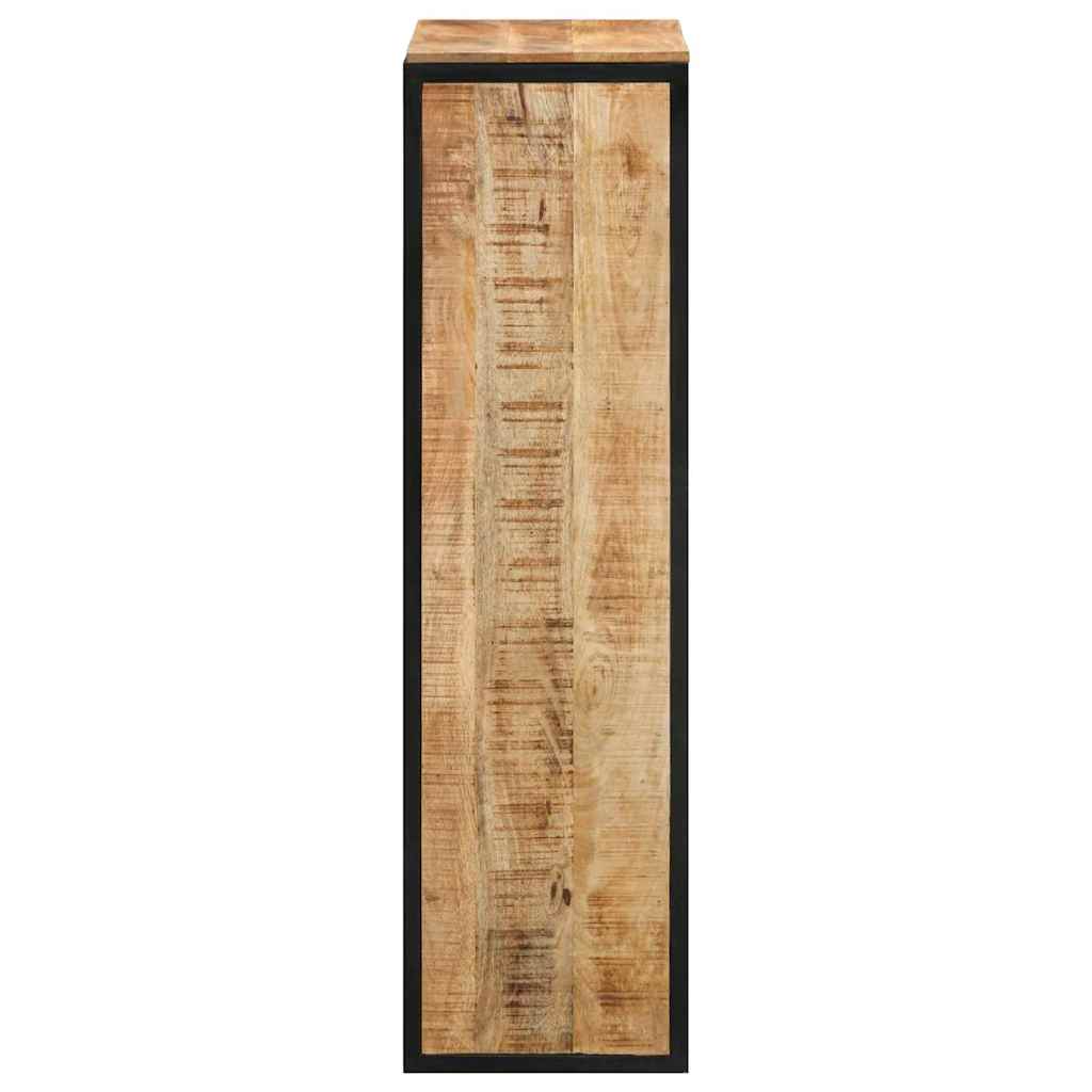 Skoställ Trä Skoskåp med lagring Brun 50 x 30 x 110 cm Massivt Mangoträ