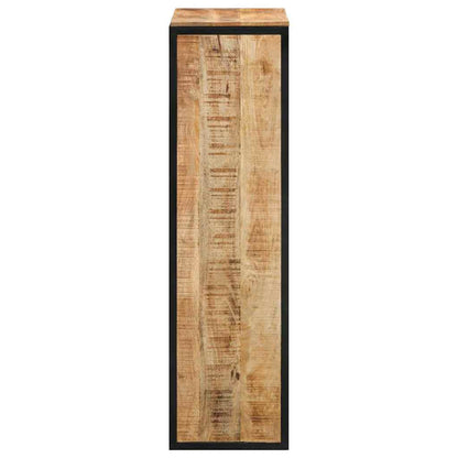 Skoställ Trä Skoskåp med lagring Brun 50 x 30 x 110 cm Massivt Mangoträ