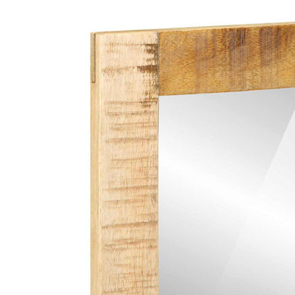 Smyckebord med låda Brun 100 x 40 x 120 cm Massivt Mangoträ