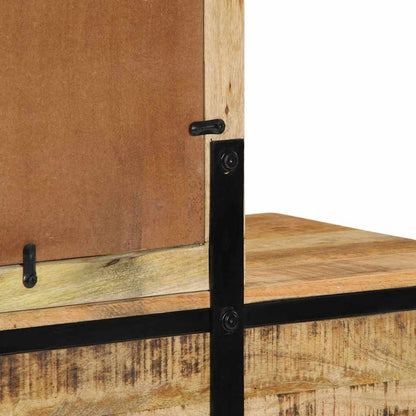 Smyckebord med låda Brun 100 x 40 x 120 cm Massivt Mangoträ