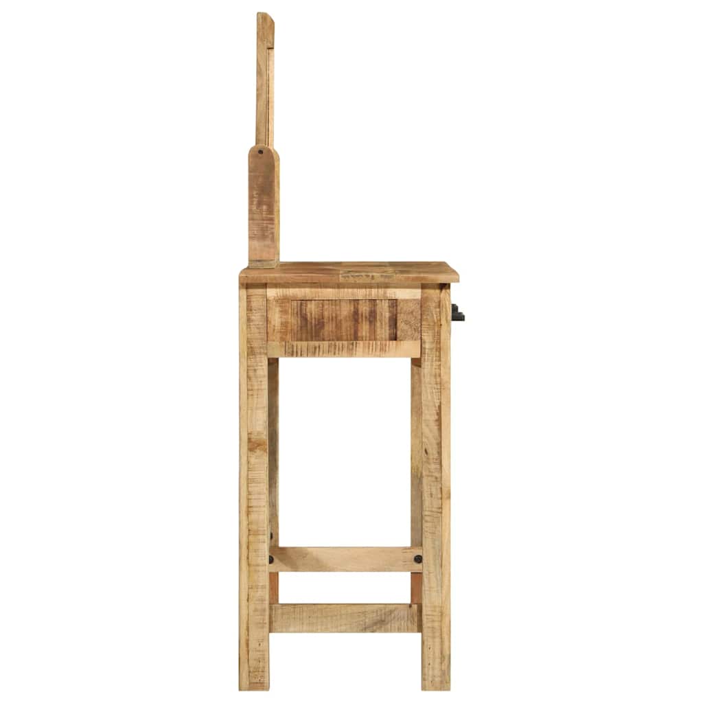 Smyckebord med låda Brun 100 x 40 x 120 cm Massivt Mangoträ