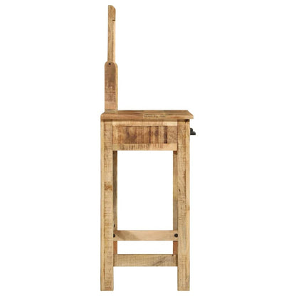 Smyckebord med låda Brun 100 x 40 x 120 cm Massivt Mangoträ