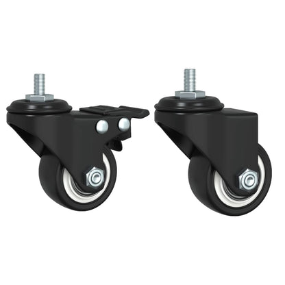 Soffbord Svart på hjul 91x55x34 cm