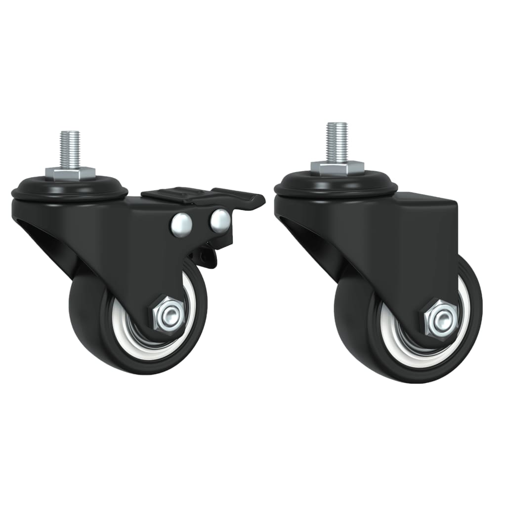 Soffbord Brun Ek på hjul 91x55x34 cm