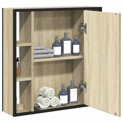 Badrumsspegel Spegelskåp Sonoma Ek 60x16x60 cm