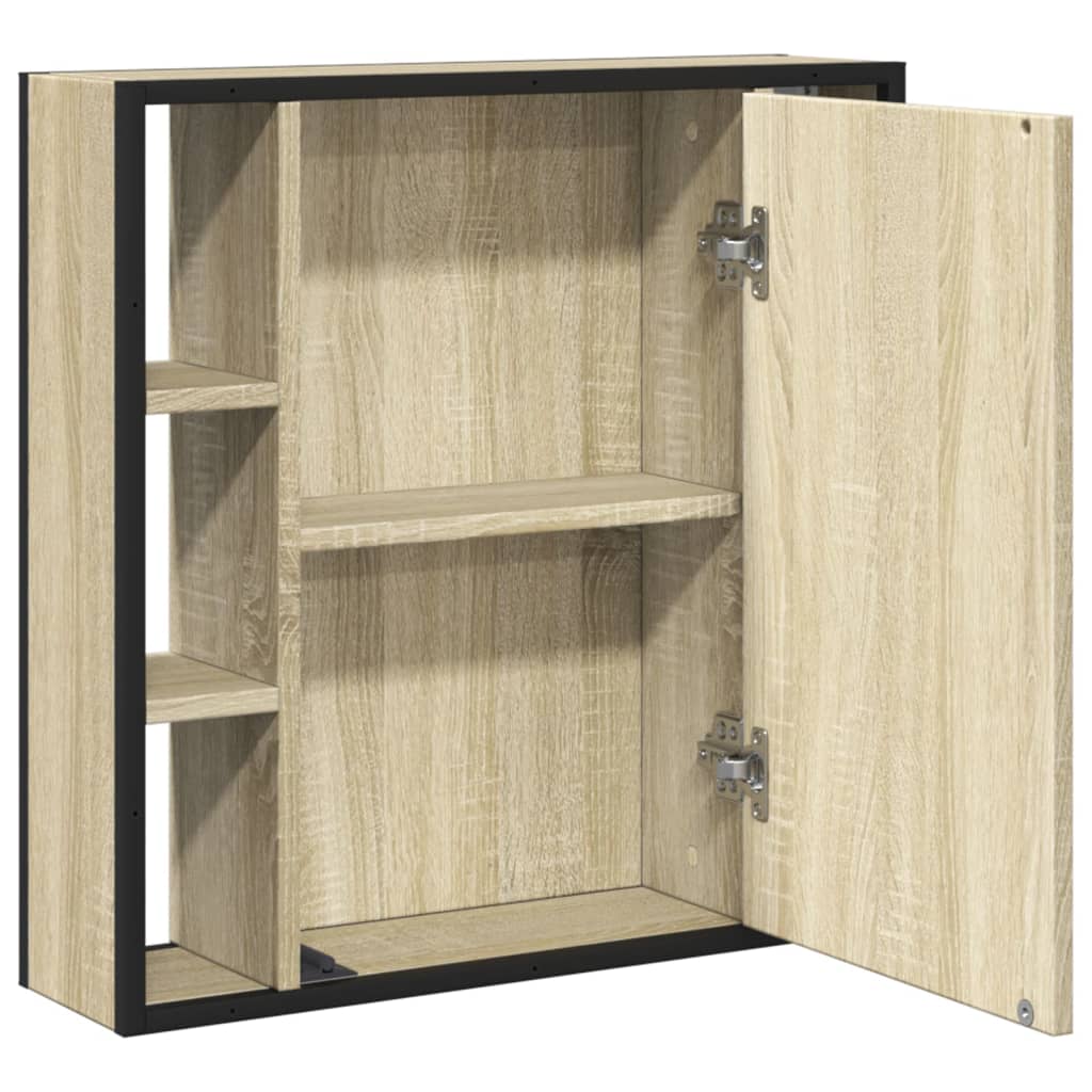 Badrumsspegel Spegelskåp Sonoma Ek 60x16x60 cm