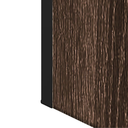 Badrumsspegel Spegelskåp Brun Ek 60x16x60 cm