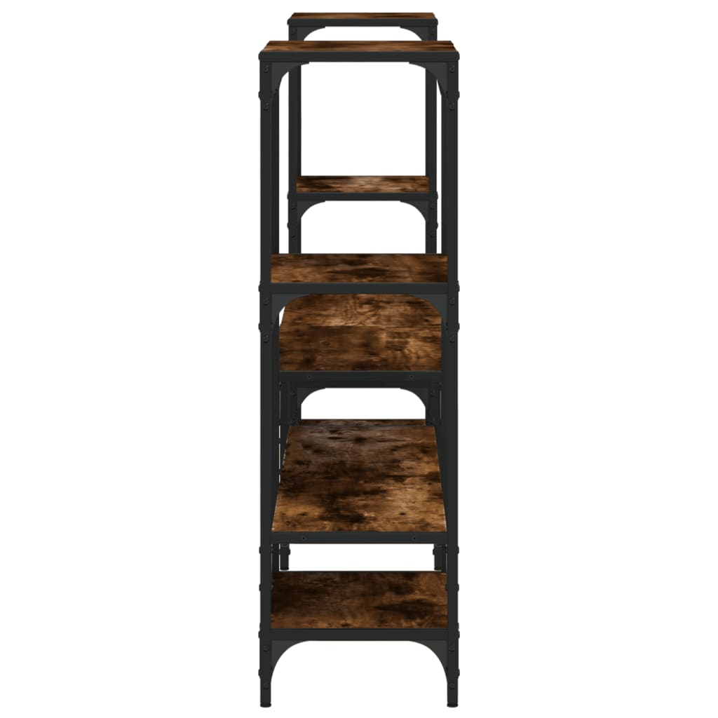 TV-Möbel Rökfärgad Ek TV-Skåp 206,5x28,5x95 cm