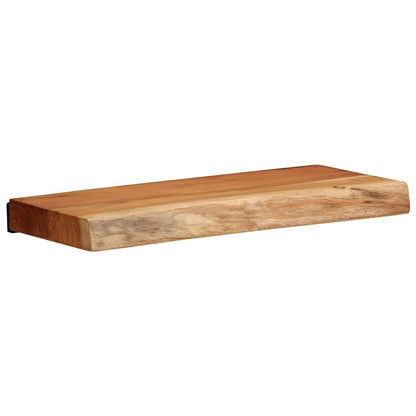Vägghylla Trä 2 st 40x20x3,5 cm massivt Trä akacia